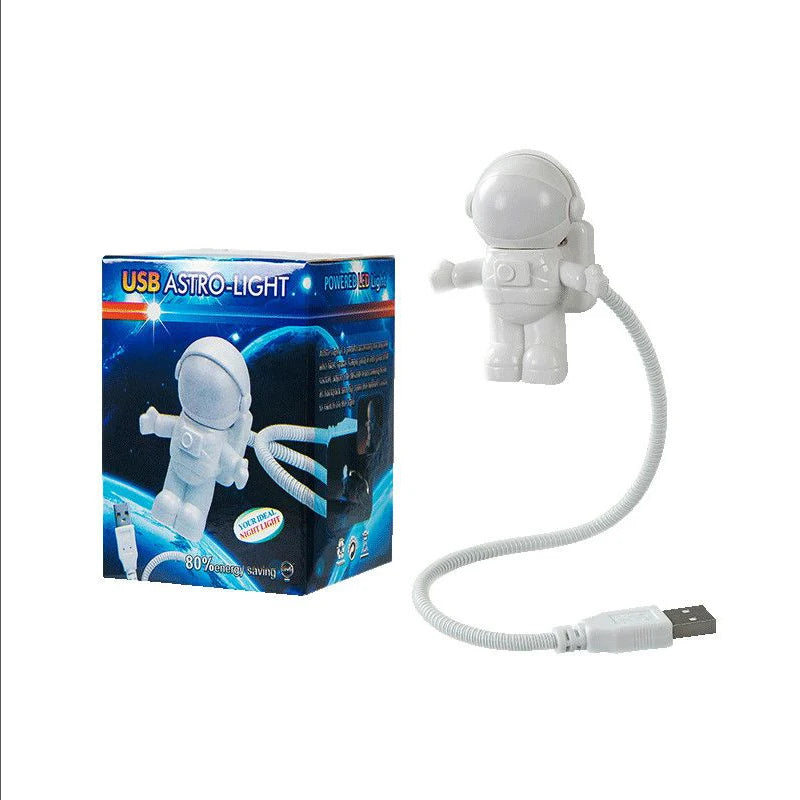 USB Night Light Powered White Astronaut