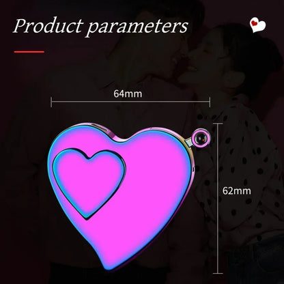 Love Heart Shaped Rechargeable Electronic Lighter - FlameFives