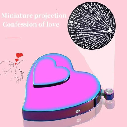 Love Heart Shaped Rechargeable Electronic Lighter - FlameFives