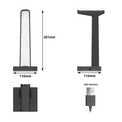 RGB Gaming Headphone Stand Dual USB