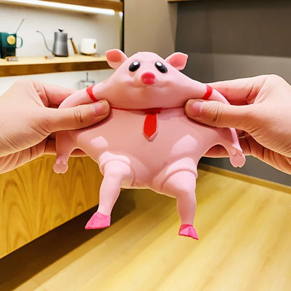 Squishy Pink Pig Toy for Adults | Stress Relief | Fun & Therapeutic