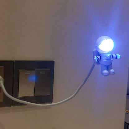 USB Night Light Powered White Astronaut