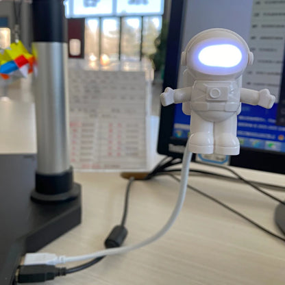 USB Night Light Powered White Astronaut