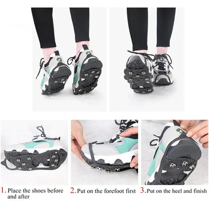 Ice Spike Shoe Grippers for Safety 8 Teeth